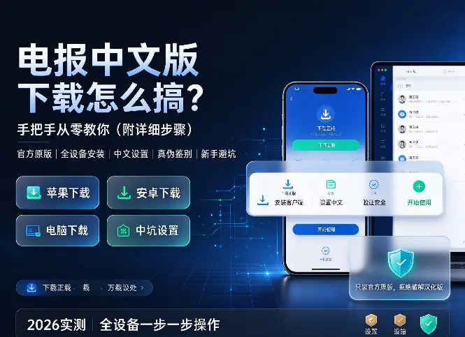 电报中文版下载怎么搞？手把手从零教你（附详细步骤）