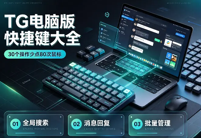 TG 电脑版快捷键大全：30 个操作少点 80 次鼠标
