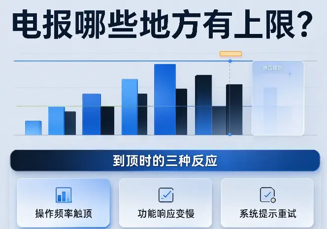 电报哪些地方有上限？到顶时的三种反应
