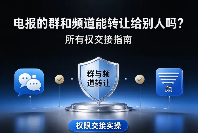 电报的群和频道能转让给别人吗？所有权交接