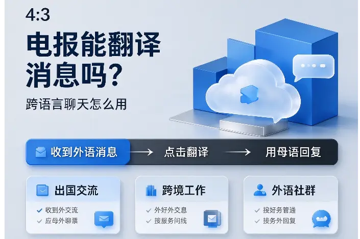 电报能翻译消息吗？跨语言聊天怎么用