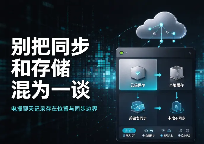 电报的聊天记录到底存在哪？哪些同步、哪些不同步