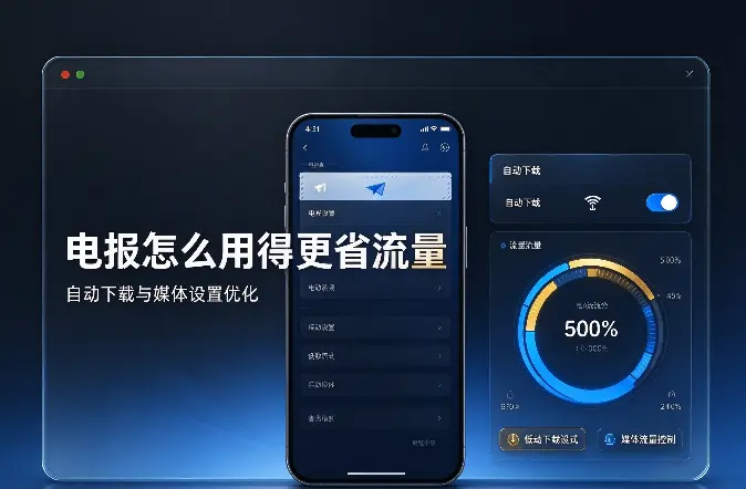 电报怎么用得更省流量？五个耗流量的大头与设置思路