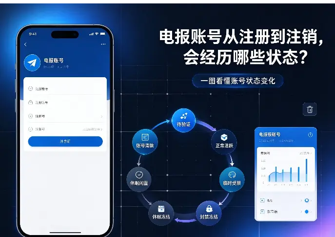 电报账号从注册到注销，会经历哪些状态？完整生命周期详解