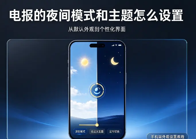 电报的夜间模式和主题怎么设置
