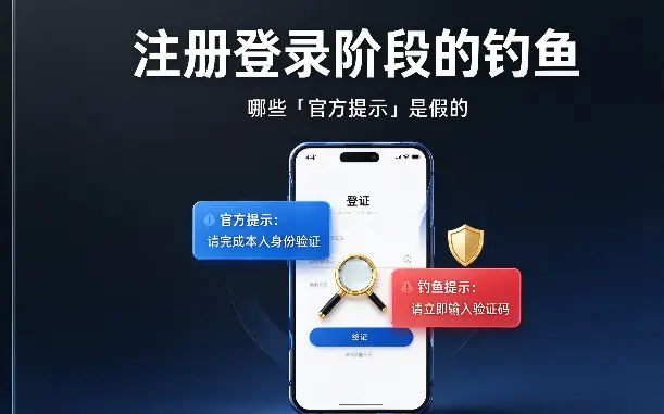 注册登录阶段的钓鱼：哪些「官方提示」是假的