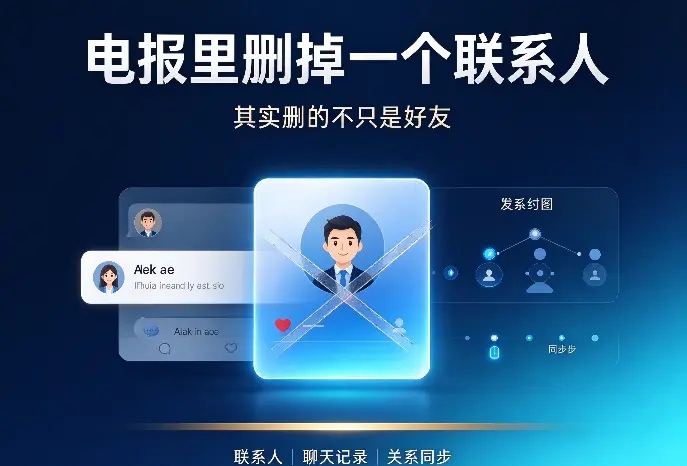 电报里删掉一个联系人：其实删的不只是好友