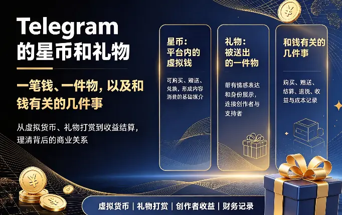 Telegram 的星币和礼物：一笔钱、一件物，以及和钱有关的几件事